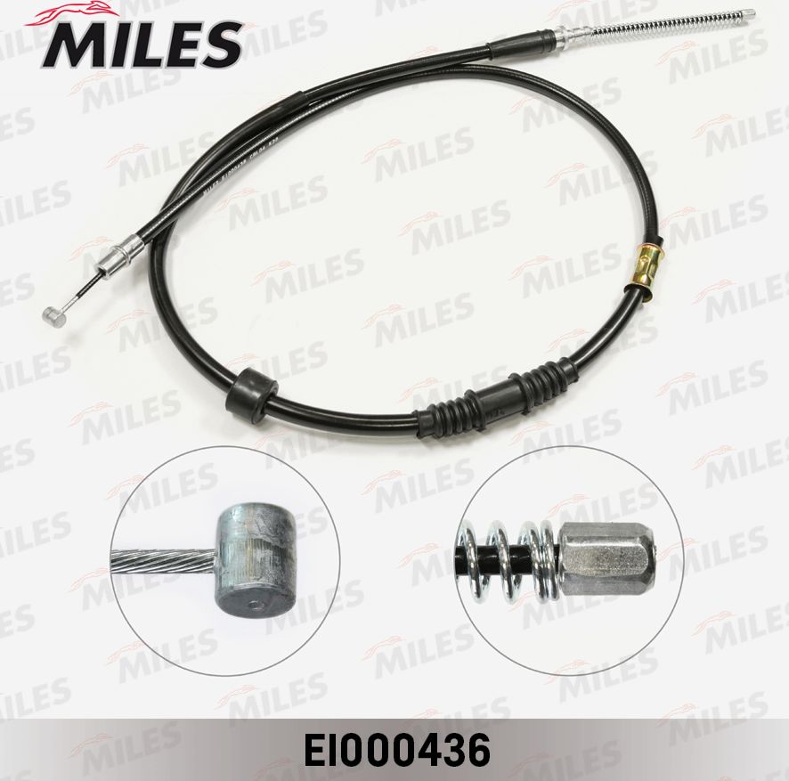 Трос ручника (тросик ручного тормоза) Miles. Артикул EI000436