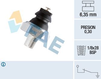 Датчик давления масла FAE. Артикул 12240