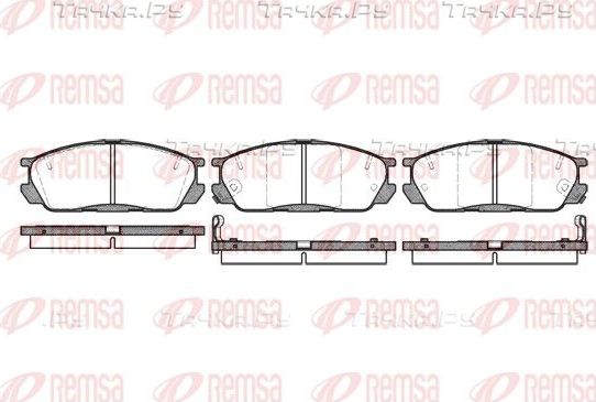 Тормозные колодки Remsa. Артикул 0398.02