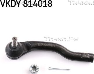 Наконечник рулевой тяги SKF левый для Mazda 2 II (DE) 2007-2015. Артикул VKDY 814018