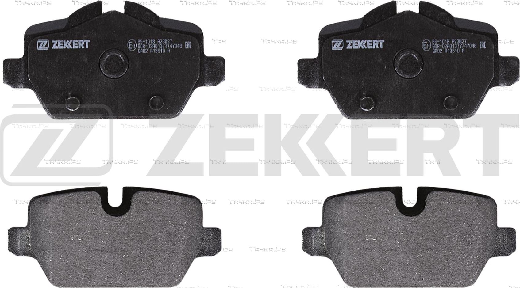 Тормозные колодки Zekkert задние для BMW 1 I (E81/E82/E87/E88) 2004-2012. Артикул BS-1018
