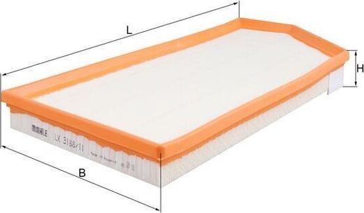Воздушный фильтр Mahle-Knecht. Артикул LX 3188/11
