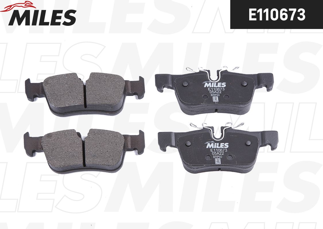 Тормозные колодки Miles (Semi-Metallic). Артикул E110673