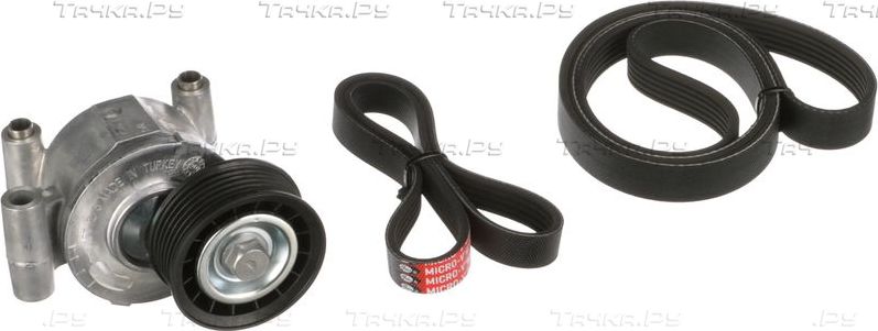 Приводной ремень поликлиновой с роликами (комплект) Gates Micro-V® Kit для Volvo C30 I 2006-2012. Артикул K016PK1305