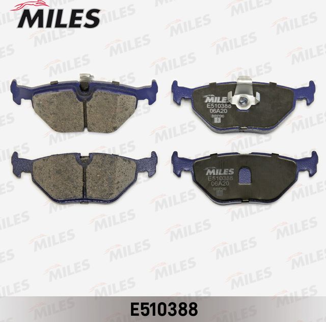 Тормозные колодки Miles (Керамика) задние для BMW 5 IV (E39) 1995-2003. Артикул E510388