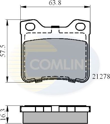 Тормозные колодки Comline Comline. Артикул CBP01060
