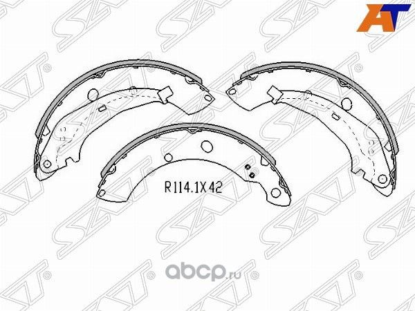Тормозные колодки (SAT). Артикул ST6RU698525A
