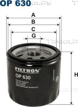 Масляный фильтр Filtron. Артикул OP 630