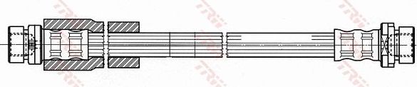Тормозной шланг TRW задний правый/левый для Ford Fusion I 2002-2012. Артикул PHA425
