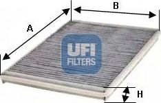 Салонный фильтр UFI. Артикул 54.120.00