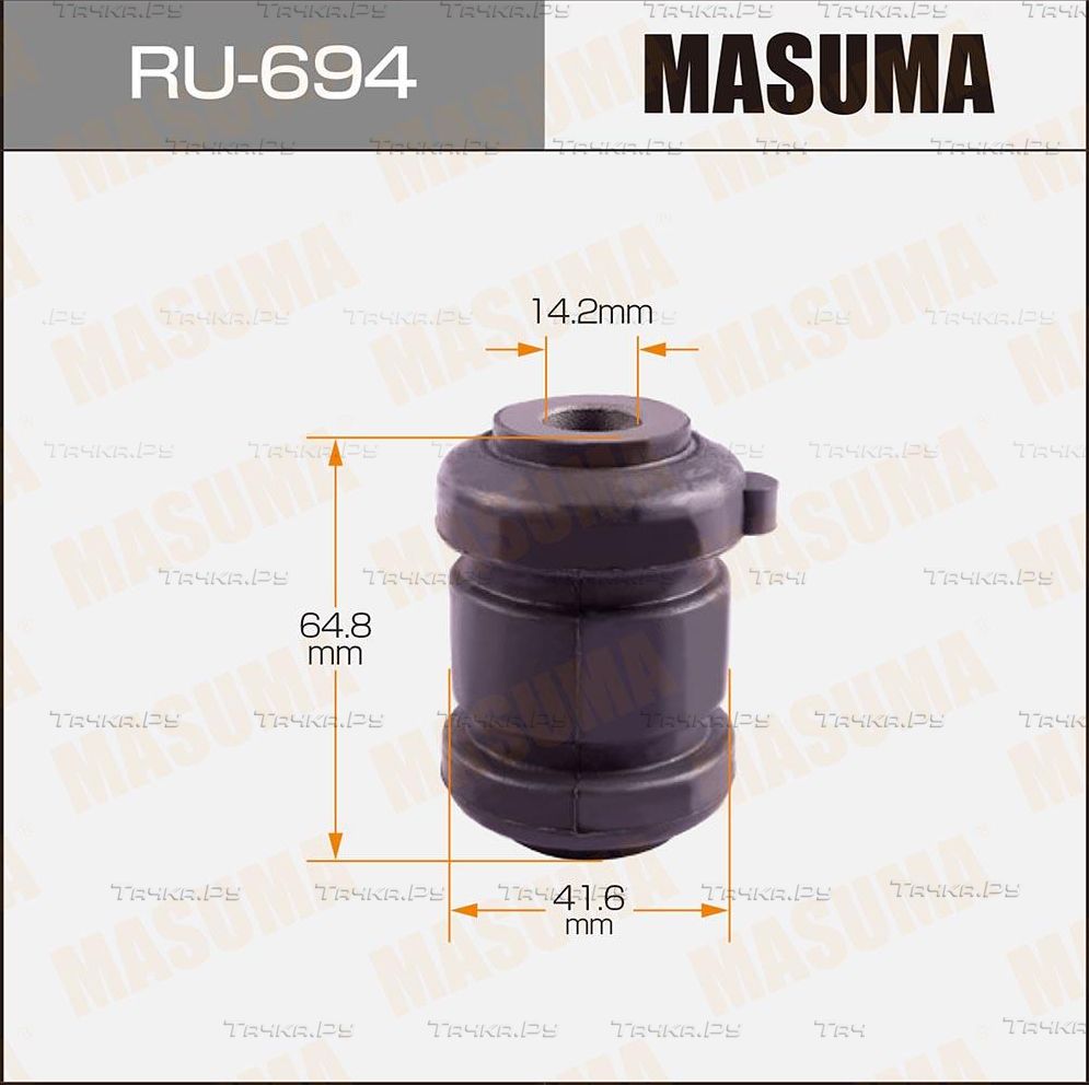Сайлентблок переднего рычага подвески Masuma правый/левый нижний для Mazda 5 II (CW) 2010-2015. Артикул RU-694