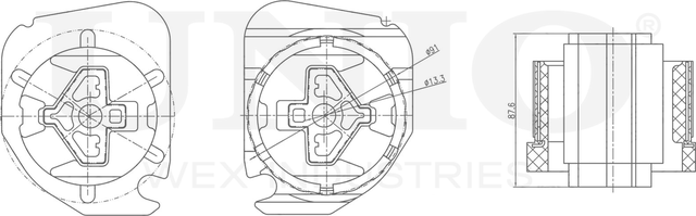 Опора двигателя (Unio). Артикул RMP-15023