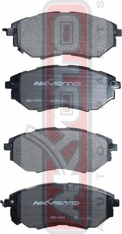Тормозные колодки Akyoto Packing AKYOTO. Артикул AKD-7499