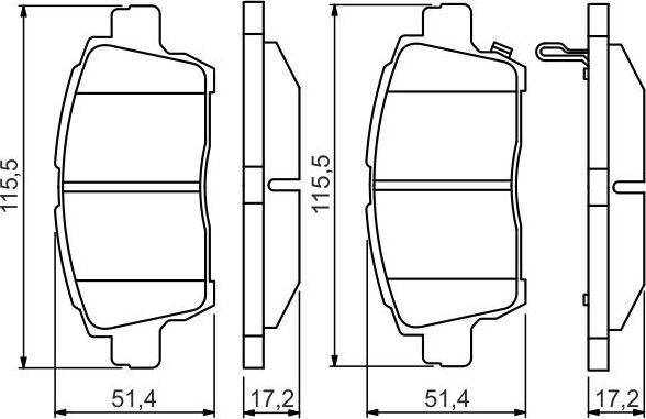 Тормозные колодки Bosch. Артикул 0 986 495 242