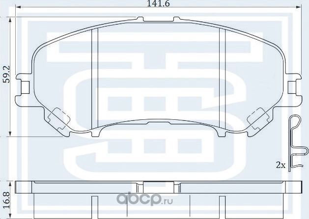 Колодки тормозные передние (Starke). Артикул 179782