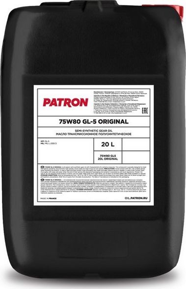 Масло трансмиссионное полусинтетическое (Patron). Артикул 75W80GL520LORIGINAL