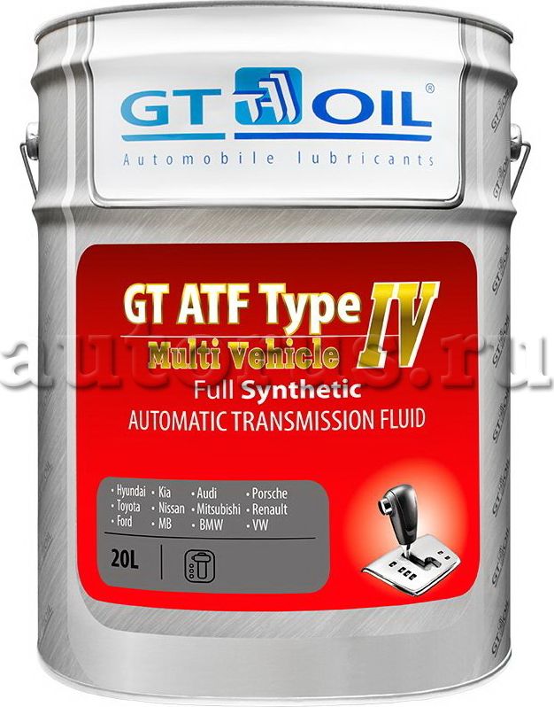 Масло транс. GT ATF T-IV Multi Vehicle  20 л (GT OIL). Артикул 8809059407974