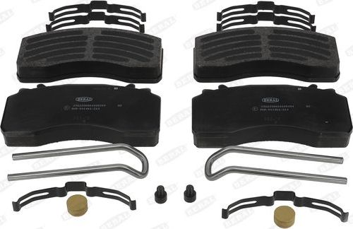 Тормозные колодки BERAL передние для MAN TGS 2007-2026. Артикул 2922330504105394