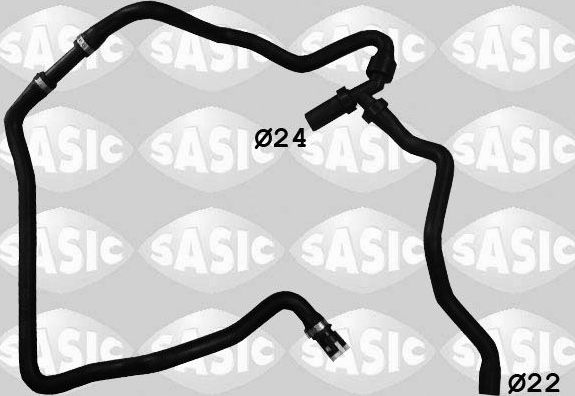 Патрубок системы охлаждения (радиатора) Sasic. Артикул 3406113