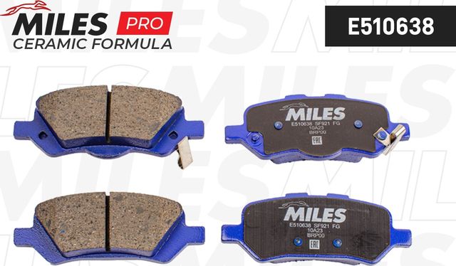 Тормозные колодки Miles (Керамика). Артикул E510638