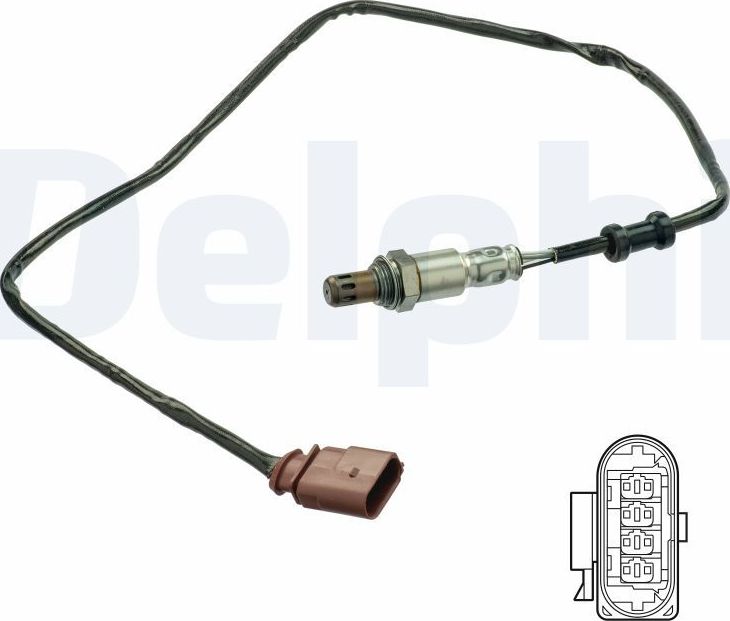 Лямбда-зонд (кислородный датчик) Delphi. Артикул ES21103-12B1