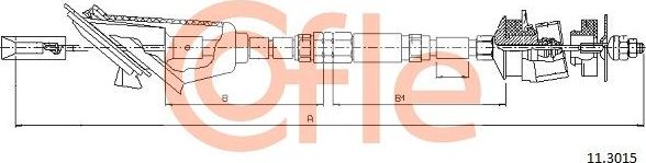 Трос сцепления Cofle для Peugeot 106 I 1996-2004. Артикул 92.11.3015