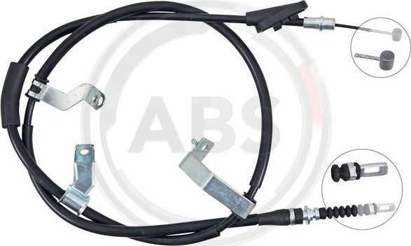 Трос ручника (тросик ручного тормоза) ABS. Артикул K17889