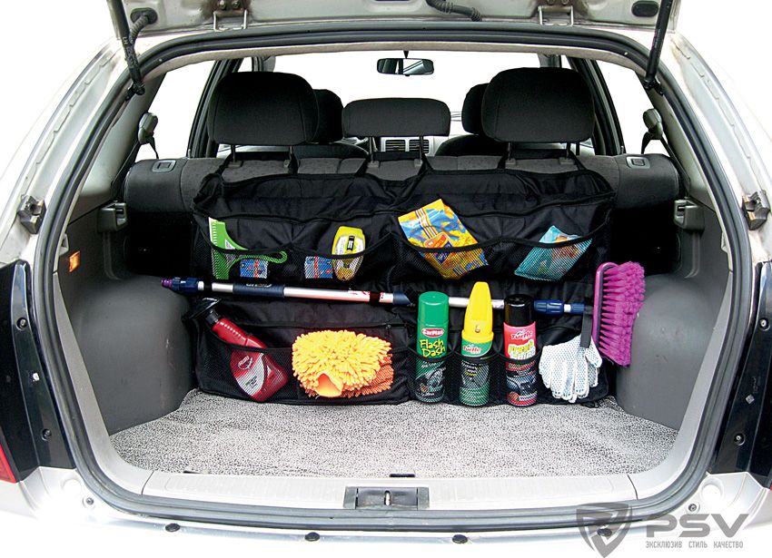 Органайзер Comfort Address на спинку сиденья в багажник, 100х50. Артикул bag 030