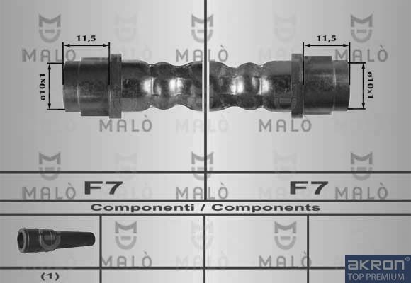 Тормозной шланг Malò задний правый внутренний для Mercedes-Benz Vaneo 2002-2005. Артикул 80253