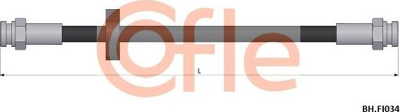Тормозной шланг Cofle. Артикул 92.BH.FI034