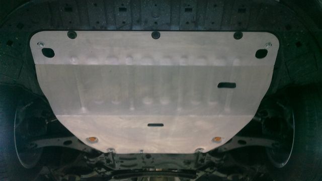 Защита алюминиевая Alfeco для картера и КПП Volvo V40 Cross Country 2012-2019. Артикул ALF.27.12 AL4