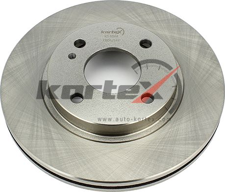 Диск торм. пер. вент.[258x23] 4 отв. (Kortex). Артикул KD0568