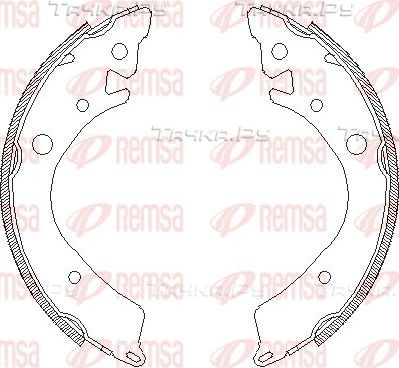 Тормозные колодки Remsa задние для Honda Civic VII 2000-2005. Артикул 4084.00