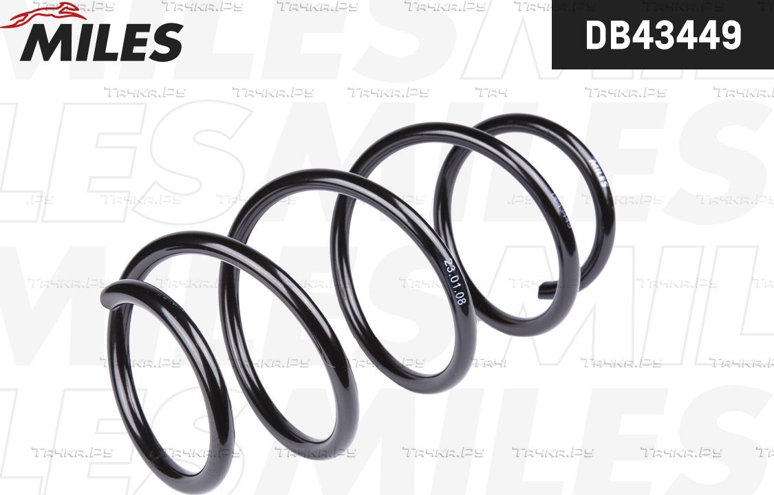 Пружина подвески Miles передняя для Volkswagen Golf VII 2012-2026. Артикул DB43449