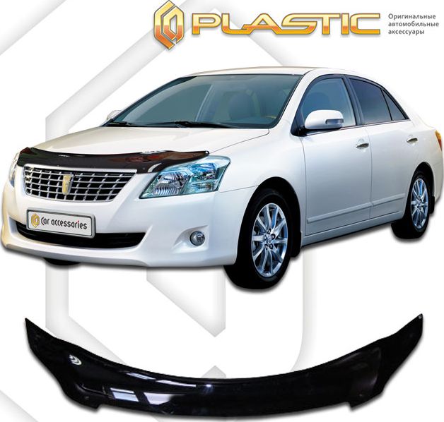 Дефлекторы СА Пластик для капота (Classic черный) Toyota Premio 2007-2024. Артикул 2010010101848