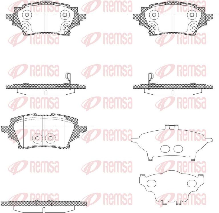Тормозные колодки Remsa. Артикул 1859.02