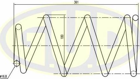 Пружина подвески G.U.D.. Артикул GCS027638