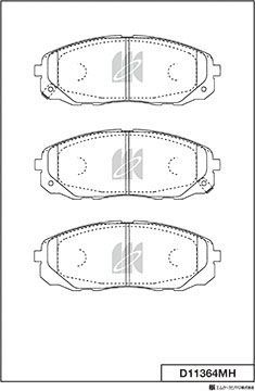 Тормозные колодки MK Kashiyama. Артикул D11364MH