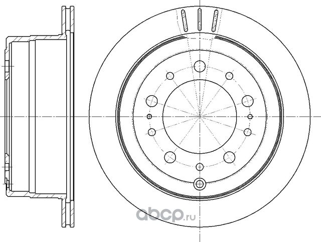 Диск тормозной (G-Brake). Артикул GR02452