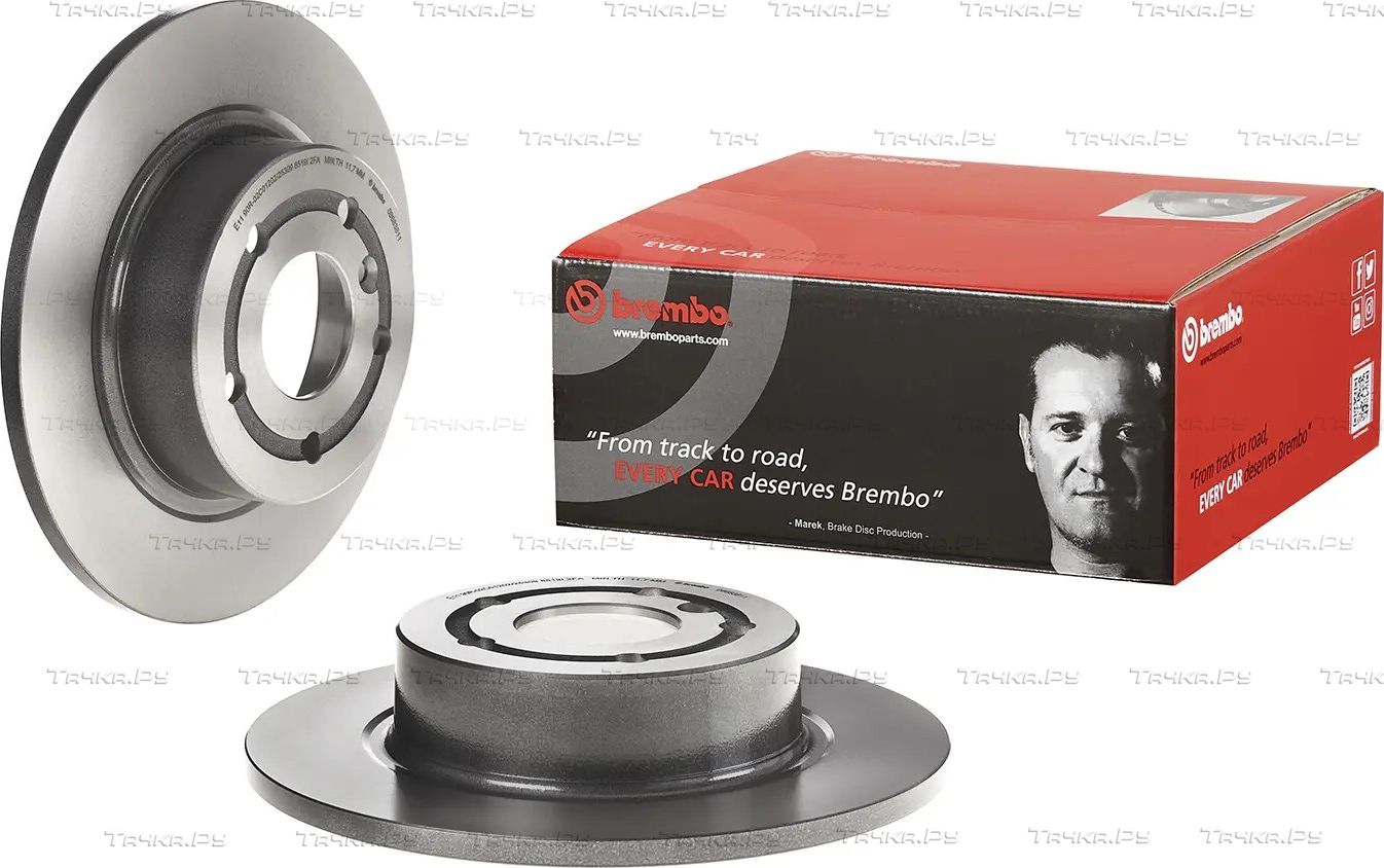 Тормозной диск Brembo UV Coated задний для Land Rover Discovery II 1998-2004. Артикул 08.6838.11