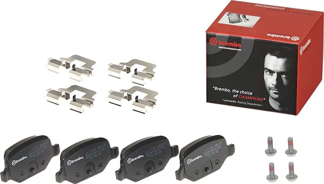 Тормозные колодки Brembo задние для Fiat Panda II 2003-2013. Артикул P 23 064