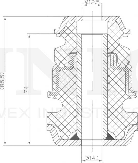 Сайлентблок подрамника (Unio). Артикул RMP-15001