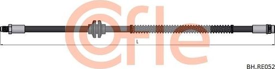 Тормозной шланг Cofle передний для Renault Megane II 2002-2010. Артикул 92.BH.RE052