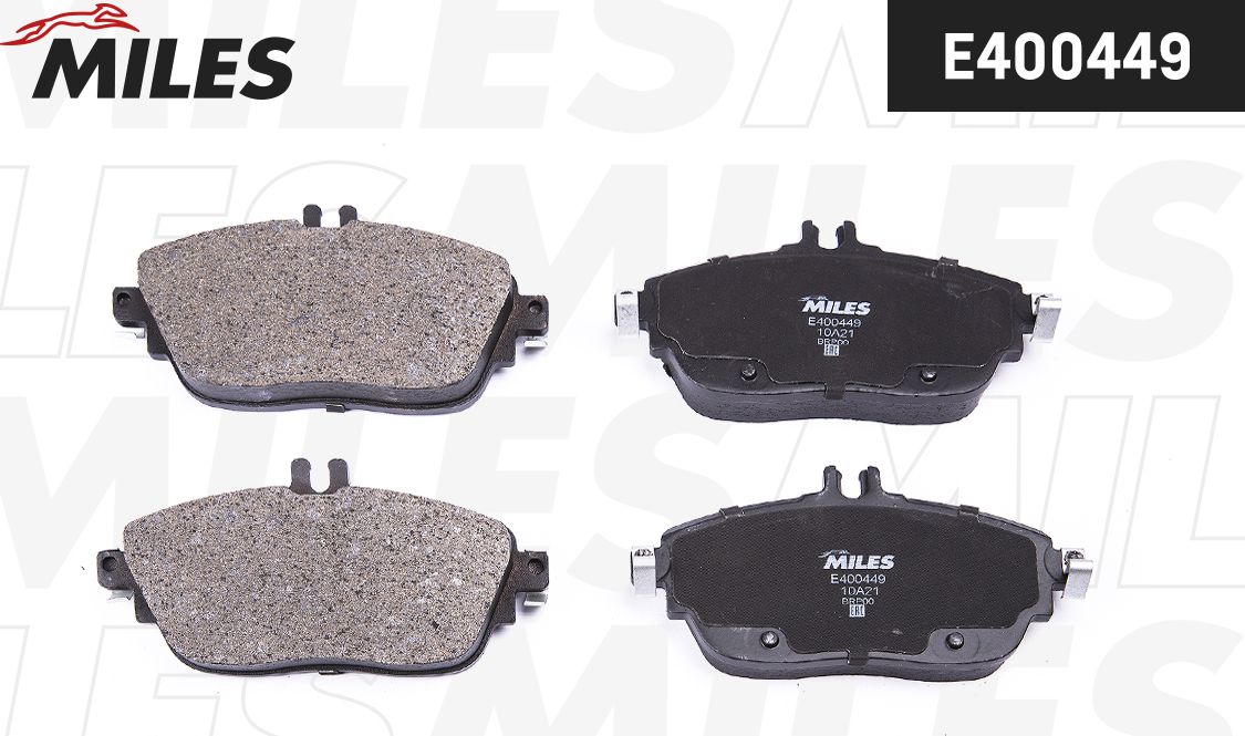 Тормозные колодки Miles (Low-Metallic). Артикул E400449