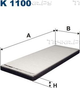 Салонный фильтр Filtron. Артикул K 1100