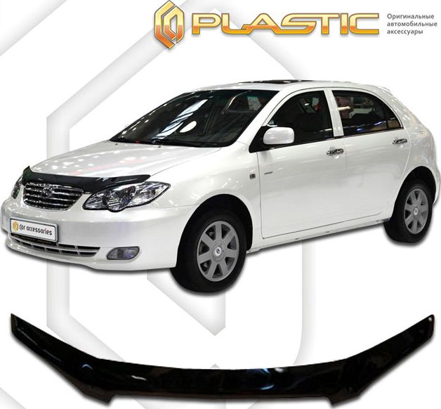 Дефлектор СА Пластик для капота (Classic черный) BYD F3 2007-2026. Артикул 2010010102883