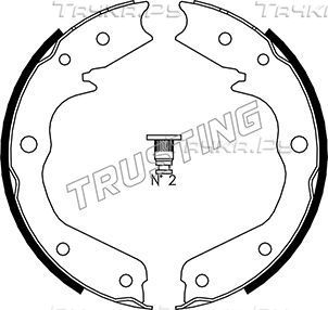 Тормозные колодки (стояночная тормозная система) Trusting задние для Acura MDX I 2000-2005. Артикул 073.173