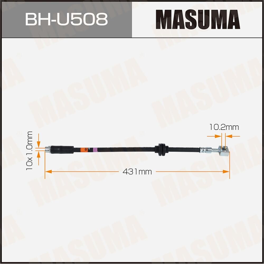 Шланг тормозной MASUMA OPEL- /front/ ASTRA-J. Артикул BHU508