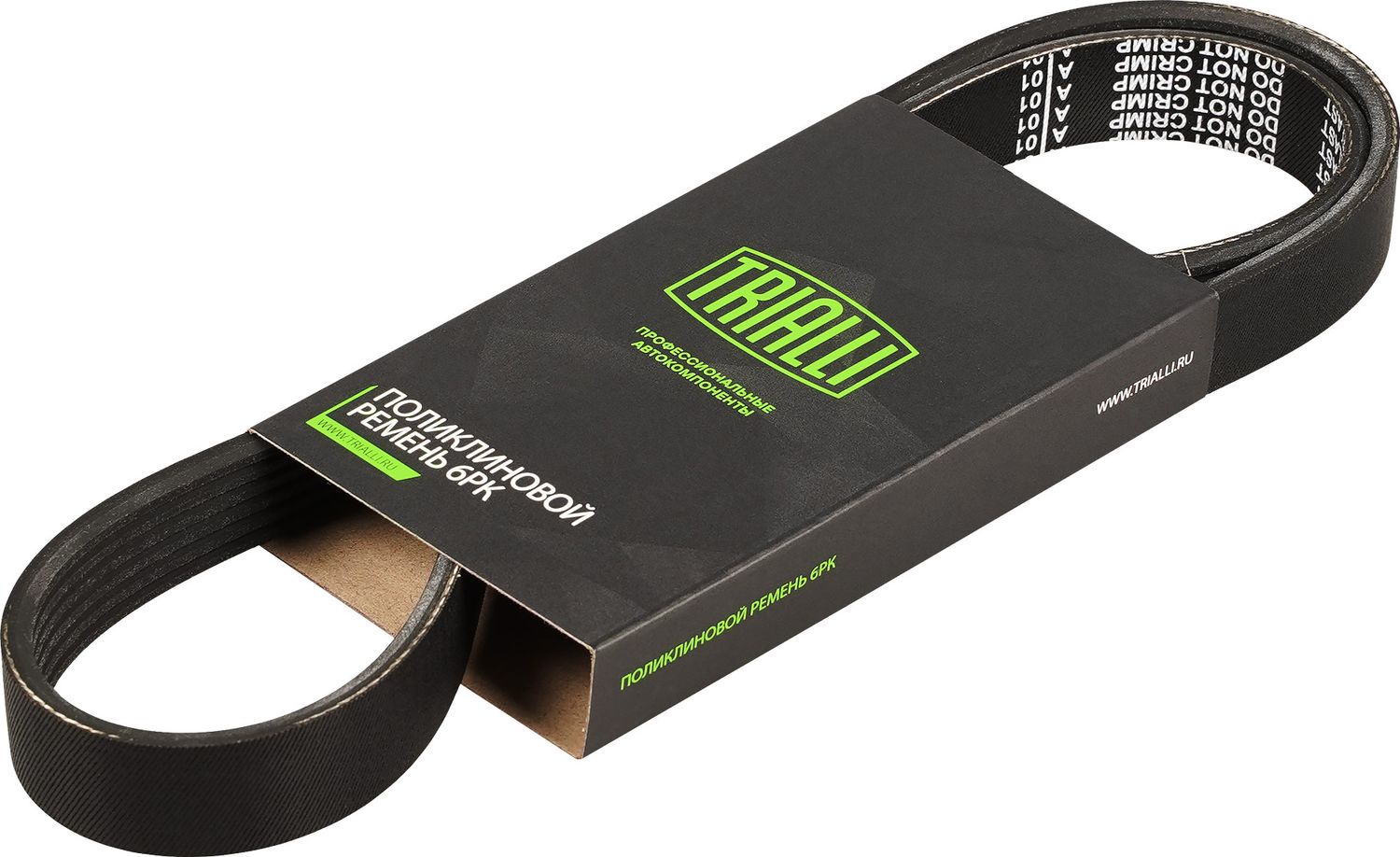 Приводной ремень поликлиновой Trialli (EPDM (Этилен-пропиленовый каучук)). Артикул 6PK1090E