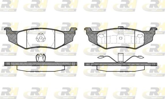 Тормозные колодки RoadHouse задние для Dodge Neon II 1999-2005. Артикул 2482.40
